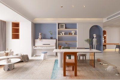 现代客餐厅3D模型下载